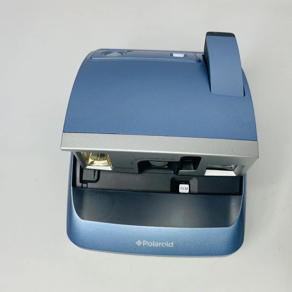 Vintage Polaroid One600 Instant Flash Film‎ Camera Blue